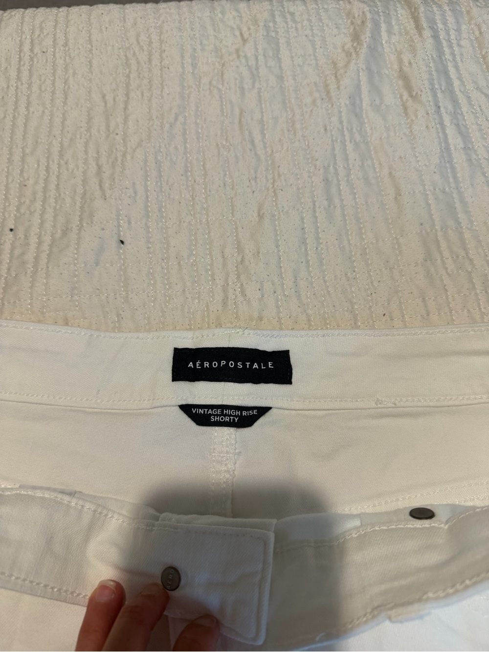 Aeropostale White VINTAGE HIGH RISE Shorts - Picture 6 of 7